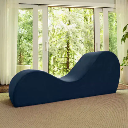 Avana Chaise Longue Elegante per Yoga - Prodotto negli USA - Ottima per Stretching, Rilassamento, Esercizi e Altro, 60P x 18L x 26A pollici, Grigio Chiaro