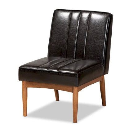 Set di 5 mobili per angolo pranzo Daymond Mid-Century con imbottitura e noce