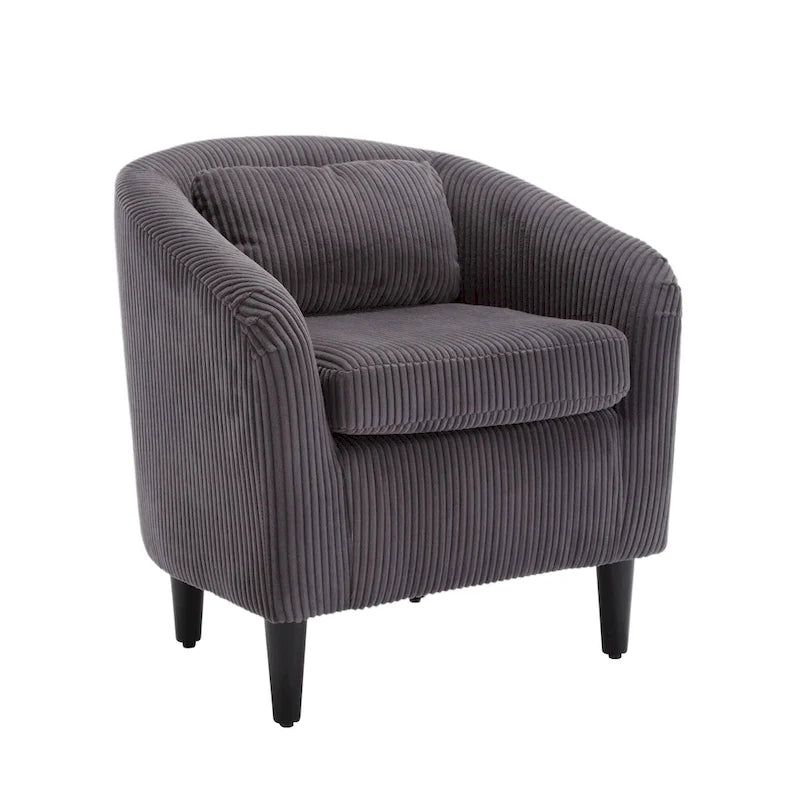 Fauteuil style moderne Fauteuil crapaud avec coussin et oreiller, canapé simple