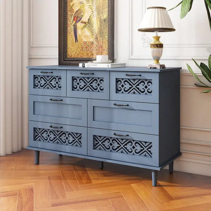 Commode 7 tiroirs Meuble américain Convient pour la chambre à coucher - S/O
