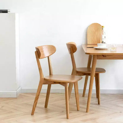 MAYEERTY Set di 4 Sedie da Pranzo in Legno Massello, Sedie in Legno Naturale per Cucina, Sala da Pranzo, Salotto