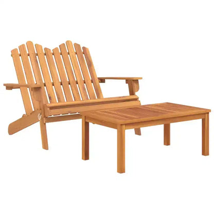 vidaXL Salon de jardin marron bois d'acacia massif Standard Pliable