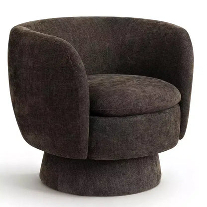 Lot de 2 fauteuils pivotants modernes avec revêtement en tissu, fauteuil lounge pivotant à 360° pour salon, chambre à coucher - Panipeachy
