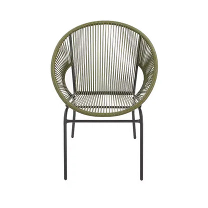 Christopher Knight Home Paoa Set Salotto da Esterno in 3 Pezzi Intrecciato con Struttura in Ferro (Tavolo Non Incluso)