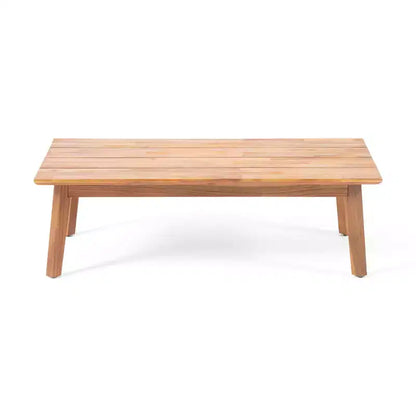 Christopher Knight Home Safira Ensemble de conversation 5 pièces en bois d'acacia rustique pour patio avec coussins épais