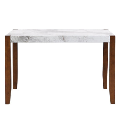 Set da pranzo moderno 5 pezzi con tavolo rettangolare e sedie