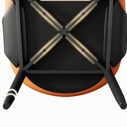 Sedia da pranzo moderna glamour rivestita in pelle