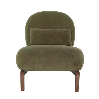 Moderna sedia imbottita graziosa, comoda poltrona senza braccioli per salotto, camera da letto, appartamento o balcone - Panipeachy