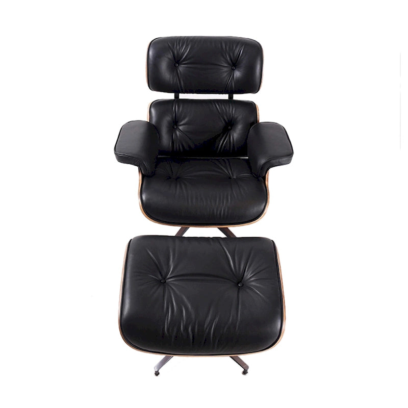 Fauteuil inclinable en cuir de style Mid-Century Modern