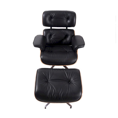 Fauteuil inclinable en cuir de style Mid-Century Modern