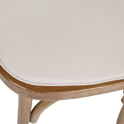Chaise empilable en bois à dossier croisé Flash Furniture série HERCULES avec coussin